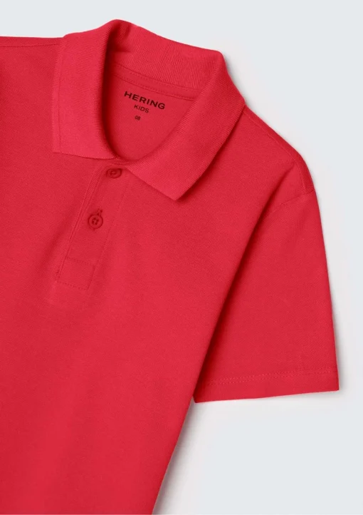 Camisa Polo Manga Curta Vermelha Hering - Masculina - Imagem 2