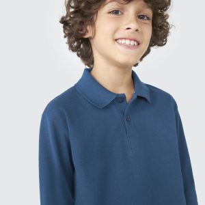 Alternative view of Camisa Polo Manga Longa azul Hering - Masculina