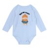 Body Manga Longa Snow Baby Azul Brandili - Masculino