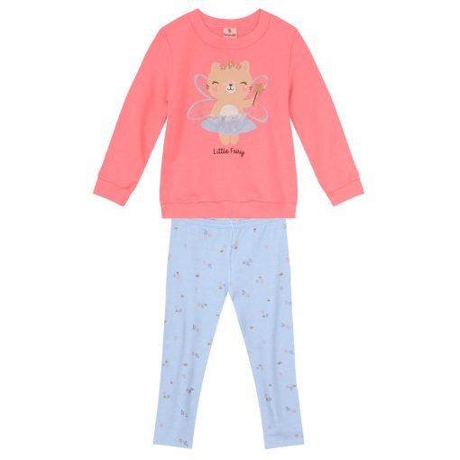 Conjunto Moletom e Legging Ursinha Bailarina Brandili - Feminino - Imagem 2