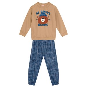 Alternative view of Conjunto Moletom Blusão e Calça Jogger Be Brave Ursinho Brandili - Masculino
