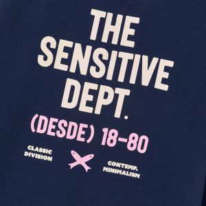 Alternative view of Conjunto Blusa e Calça Moletom The Sensitive Dept Marinho Hering - Feminino