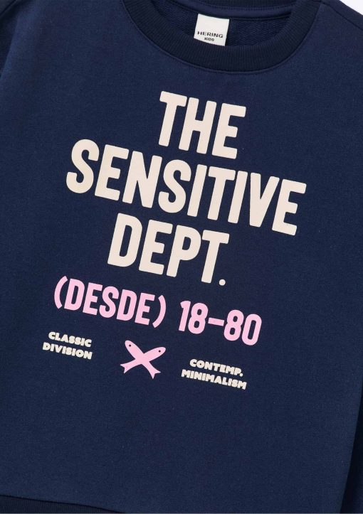 Conjunto Blusa e Calça Moletom The Sensitive Dept Marinho Hering - Feminino - Imagem 2