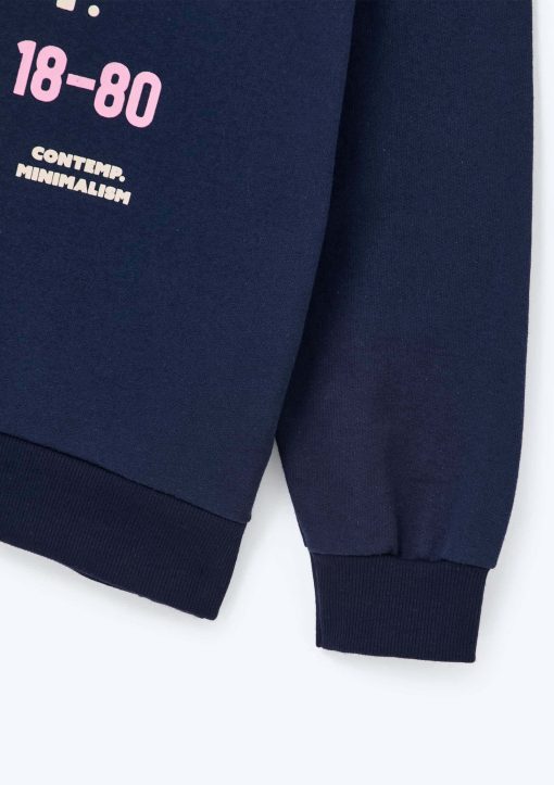 Conjunto Blusa e Calça Moletom The Sensitive Dept Marinho Hering - Feminino - Imagem 3