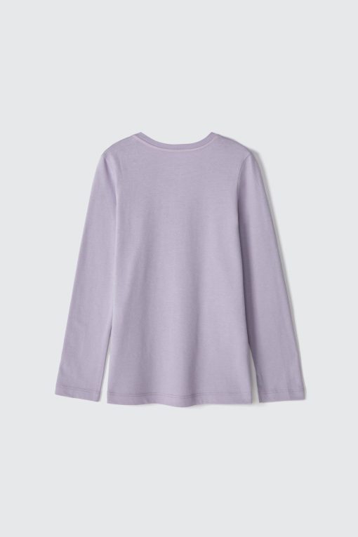 Blusinha Manga Longa Growing Lilás Hering - Feminina - Imagem 3