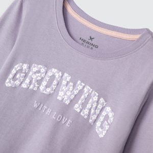 Alternative view of Blusinha Manga Longa Growing Lilás Hering - Feminina