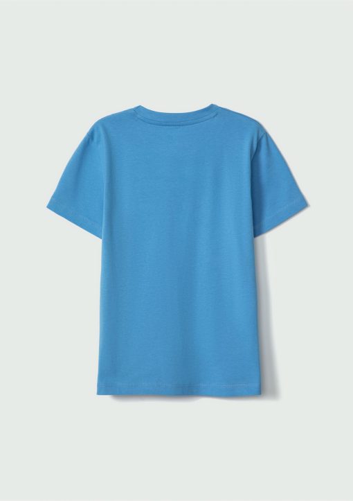 Camiseta Manga Curta Azul Hering - Masculina - Imagem 3