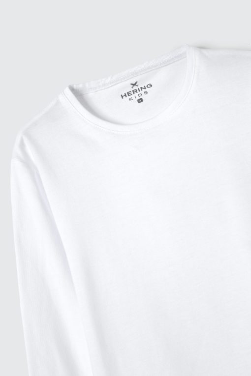 Camiseta Manga Longa Branca Básica Hering - Masculina - Imagem 2