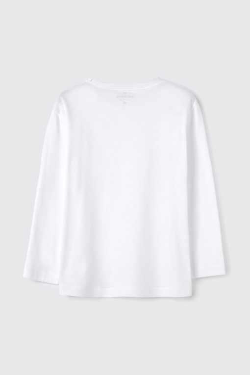 Camiseta Manga Longa Branca Básica Hering - Masculina - Imagem 3