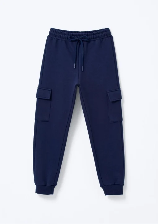 Calça Cargo Moletom Marinho Hering - Masculina - Imagem 2