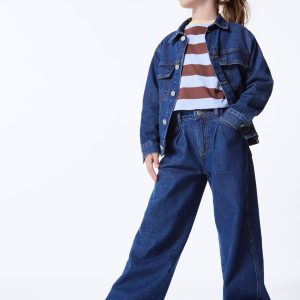 Alternative view of Calça Jeans Azul Wide Leg Hering - Feminina