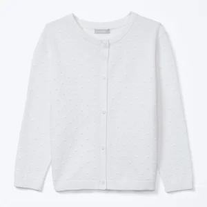 Alternative view of Cardigan em Tricot Ponto Diferenciado Off White Hering - Feminino