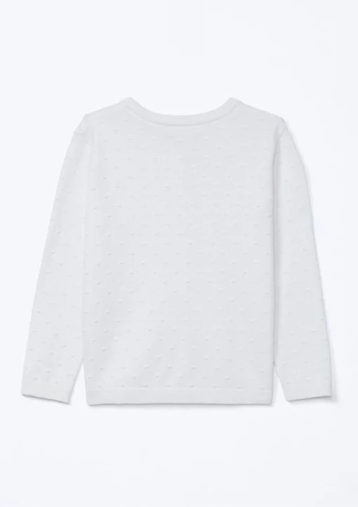 Cardigan em Tricot Ponto Diferenciado Off White Hering - Feminino - Imagem 4
