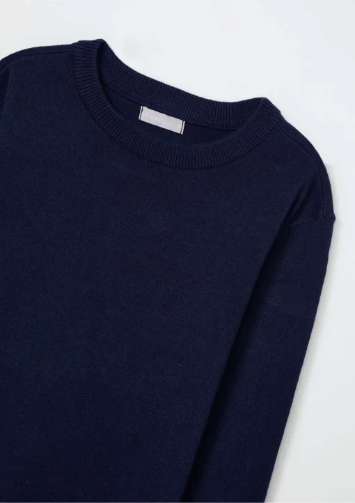 Blusa em Tricot Liso Marinho Hering - Masculino - Imagem 2