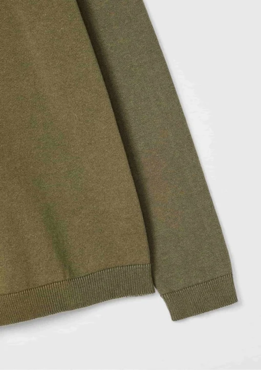 Blusa em Tricot Liso Verde Hering - Masculino - Imagem 3