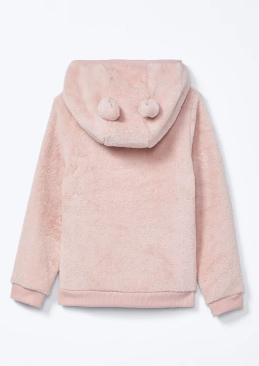 Conjunto em Fleece Peluciado com Orelhinhas no Capuz Rosa Hering - Feminino - Imagem 2