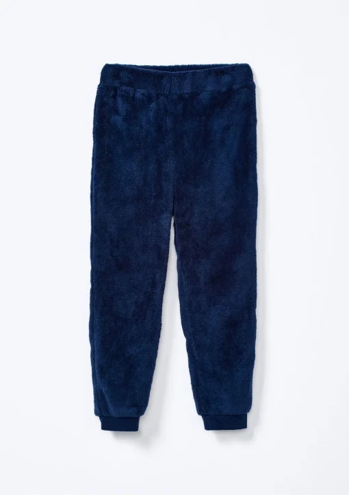 Conjunto em Fleece Peluciado com Orelhinhas no Capuz Marinho Hering - Masculino - Imagem 4