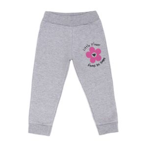 Calça Moletom Flanelada com Punho Little Flower Taita - Feminina