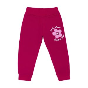 Alternative view of Calça Moletom Flanelada com Punho Little Flower Taita - Feminina
