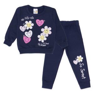 Alternative view of Conjunto Moletom Flanelado Flores Taita - Feminino