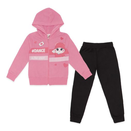 Conjunto Moletom Flanelado Jaqueta com Capuz Dance Taita - Feminino - Imagem 2