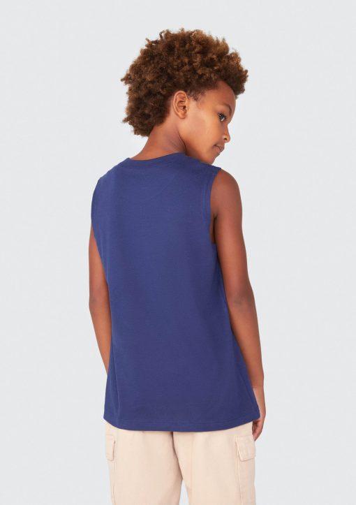 Camiseta Regata Estampada Azul Coqueiro Hering - Masculina - Imagem 3