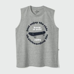 Camiseta Regata Estampada Mescla Skate Hering - Masculina