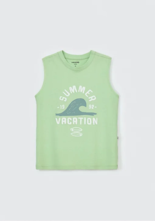 Camiseta Regata Summer Vacation Verde Hering - Masculina - Imagem 3