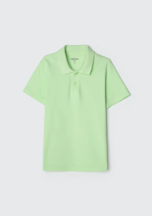 Camisa Polo Básica Verde Claro Hering - Masculina - Imagem 4