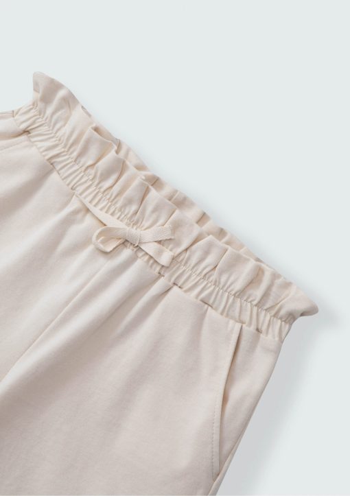 Shorts Clochard Bege Liso Hering - Feminino - Imagem 2