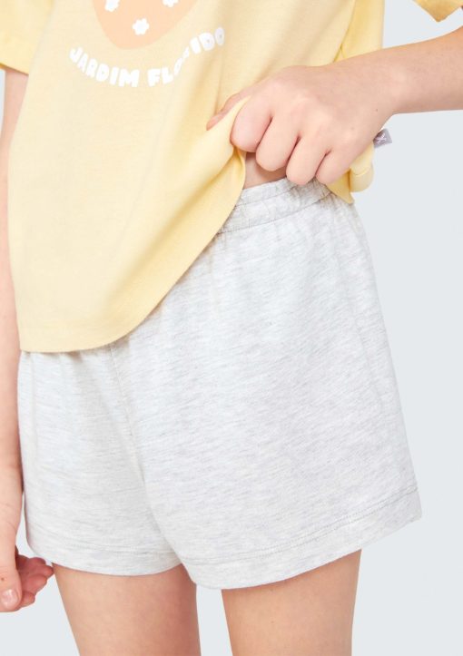 Pijama Manga Curta e Shorts Morango Hering - Feminino - Imagem 3
