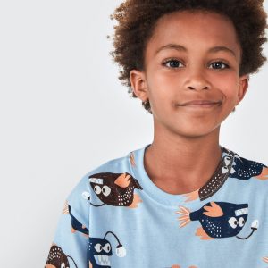 Alternative view of Conjunto Pijama Manga Curta Estampado Peixinhos Hering - Masculino