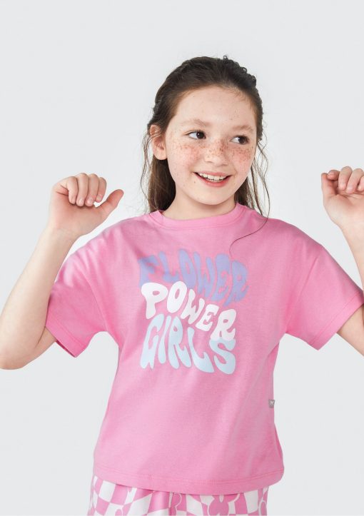 Conjunto Camiseta e Shorts Flower Power Girls Hering - Feminino - Imagem 2