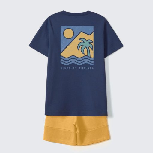 Conjunto Camiseta Manga Curta e Bermuda Coqueiro Marinho Hering - Masculino - Imagem 2