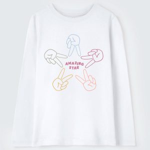 Alternative view of Camiseta Manga Longa Estampada Hering - Feminina