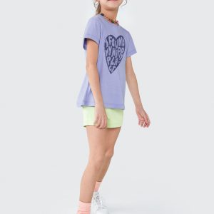 Alternative view of Camiseta Manga Curta I Found My Happy Place Roxa Hering - Feminina