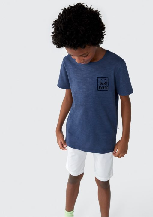Camiseta Manga Curta Skate Azul Hering - Masculino - Imagem 2