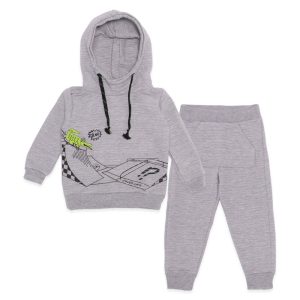 Alternative view of Conjunto Blusa com Capuz e Calça Moletom Bordada Jacaré Perfect Boys - Masculino
