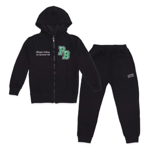Conjunto Jaqueta com Capuz Bordada e Calça Moletom Perfect Boys - Masculino - Imagem 2