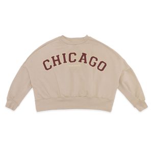 Alternative view of Blusão Moletom Estampado Chicago Pokotinha - Feminino