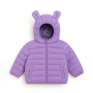 Alternative view of Jaqueta Puffer Peluciada Infantil com Orelhinhas Grand Bazar - Feminina