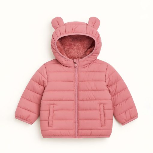 Jaqueta Puffer Peluciada Infantil com Orelhinhas Grand Bazar - Feminina