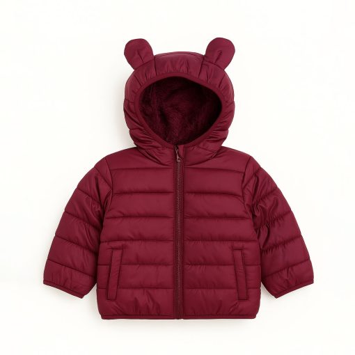 Jaqueta Puffer Peluciada Infantil com Orelhinhas Grand Bazar - Feminina - Imagem 4