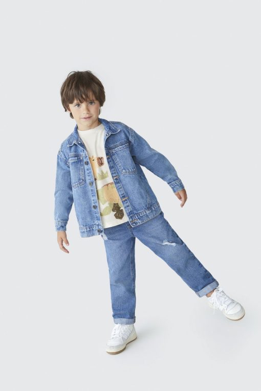 Jaqueta Jeans com Bolsos Hering - Masculina - Imagem 3