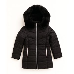 Alternative view of Jaqueta Puffer Capuz com Pelinho e Forro Peluciado Grand Bazar - Feminina