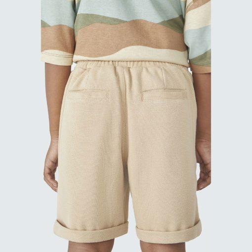 Bermuda Barra Virada Piquet Hering Bege - Masculina - Imagem 2