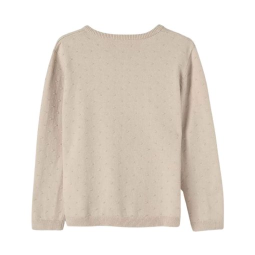 Cardigan Manga Longa Tricot Bege Hering – Feminino - Imagem 4