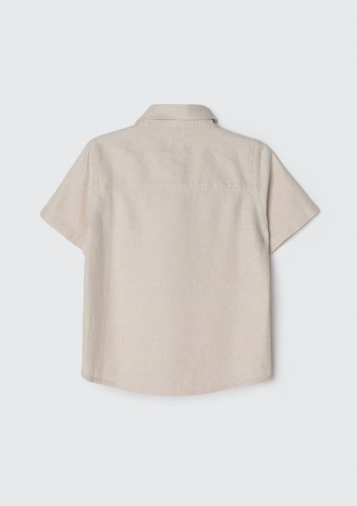 Camisa Manga Curta Linho Cru Hering - Masculina - Imagem 2