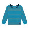 Camiseta Manga Longa Suedine Listrado Onda Marinha - Masculina
