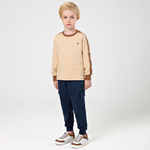 Calça Jogger Moletinh com Botão e Bolsos Laterais Onda Marinha - Masculina